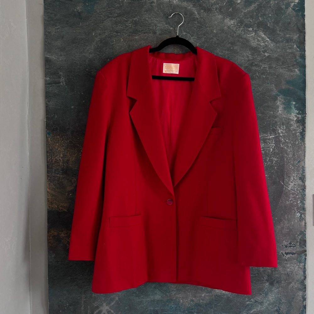 Vintage Pendleton Red Wool Blazer